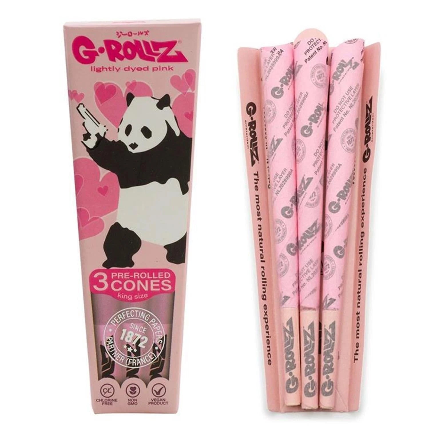 G-Rollz - Panda Gunnin - Pre Rolled KS - 3er Pack G-Rollz